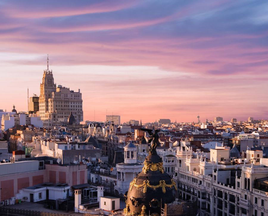 Planes en pareja por Madrid para ver la puesta de sol